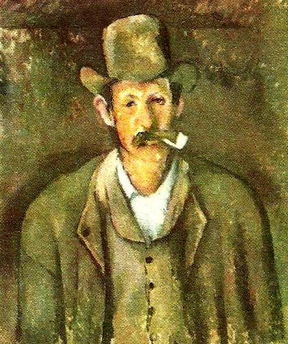 Paul Cezanne mannen med pipan oil painting picture